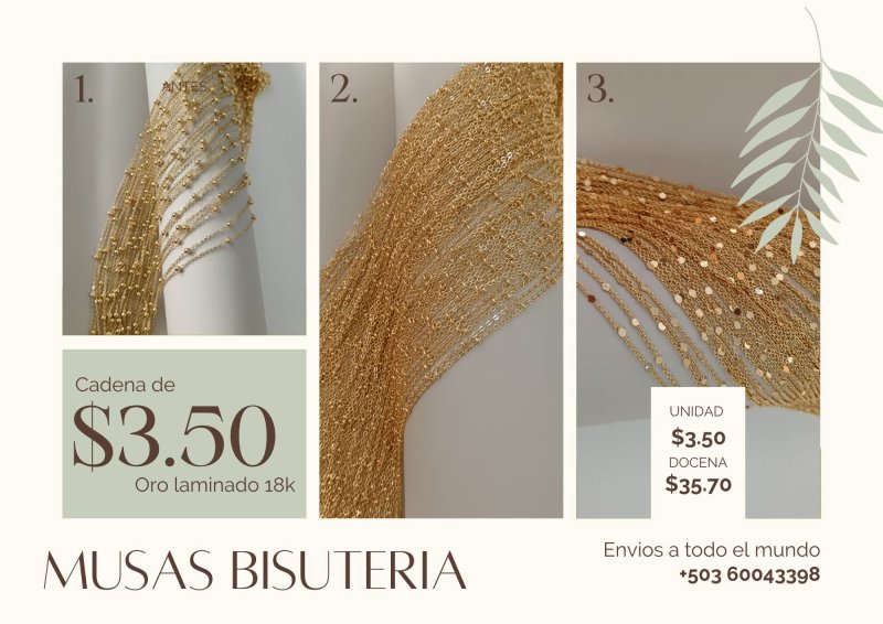 Categoría Cadenas de oro laminado