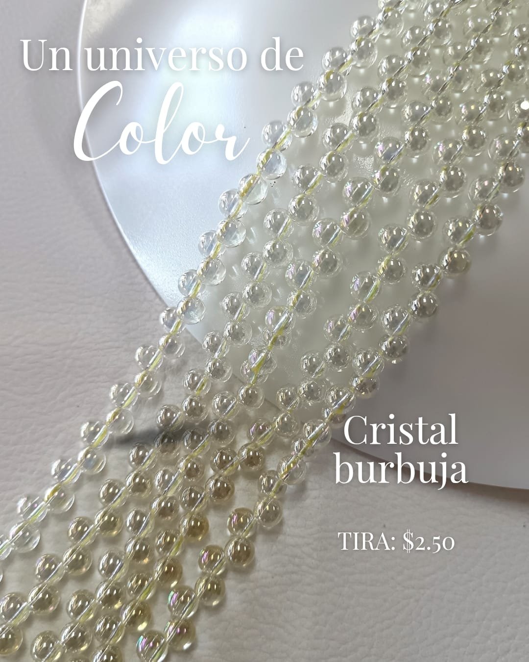 Cristal en forma de burbuja
