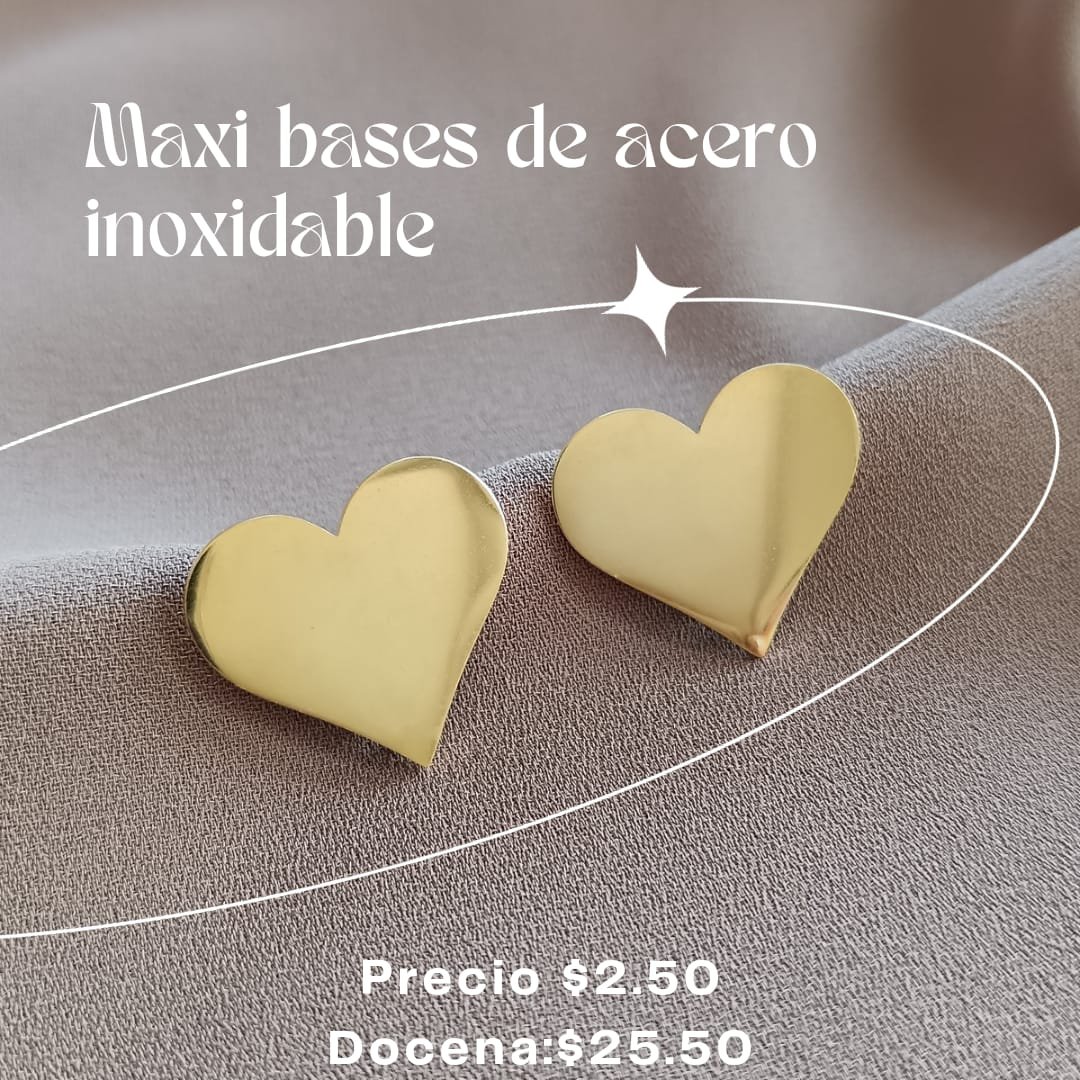 Base de arete maxi texturizado
