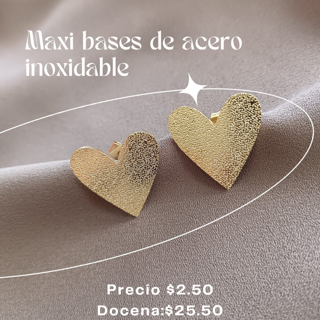 Base de arete maxi texturizado