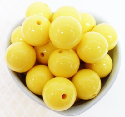 Gumball amarillo 20mm 5 x $1.00
