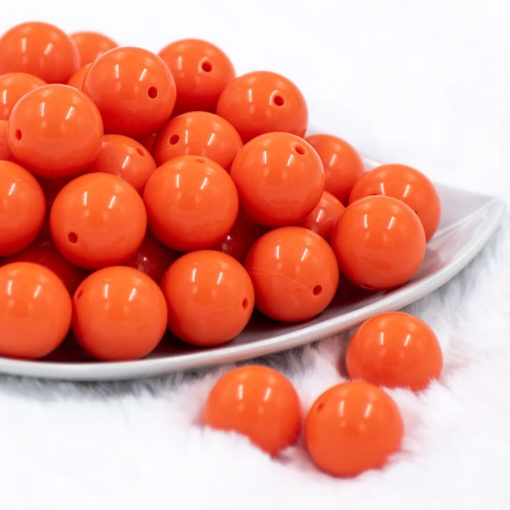 Gumball anaranjada 20mm 5 x $1.00