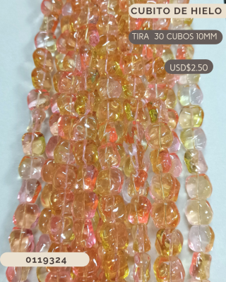 Cristal cubitos de hielo