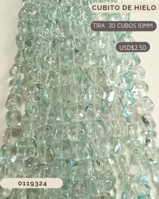Cristal cubitos de hielo