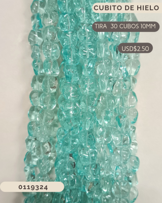Cristal cubitos de hielo