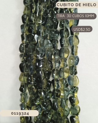 Cristal cubitos de hielo